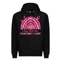 Black i wear pink for someone i love Premium Hoodie - texasbilliewilder