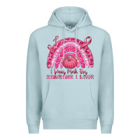 Blue Mist i wear pink for someone i love Premium Hoodie - texasbilliewilder