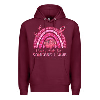 Burgundy i wear pink for someone i love Premium Hoodie - texasbilliewilder