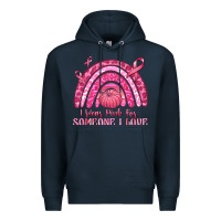 Navy i wear pink for someone i love Premium Hoodie - texasbilliewilder