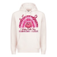 Pale Pink i wear pink for someone i love Premium Hoodie - texasbilliewilder