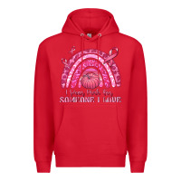 Red i wear pink for someone i love Premium Hoodie - texasbilliewilder
