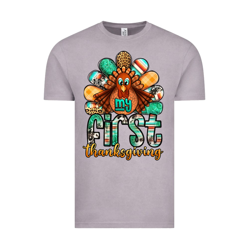 My First Thanksgiving Turkey Vintage Tee by Jasminsmagicworld | Teevron