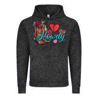 Vintage Black valentines day howdy and boots Vintage Hoodie - AdoDesignShop