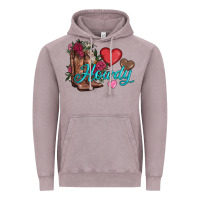 Vintage Zinc valentines day howdy and boots Vintage Hoodie - AdoDesignShop