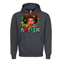 Smoke autism afro girl Zipper Hoodie - LillyAllenDesigns