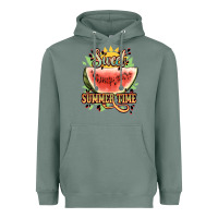 Sage sweet summer time watermelon Heavyweight Hoodie - NancyCooperArtShop