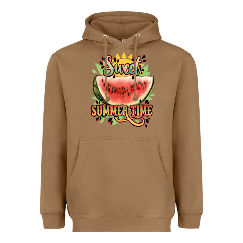 Sweet Summer Time Watermelon Heavyweight Hoodie by NancyCooperArtShop | Teevron