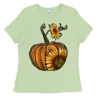 Matcha pumpkin with sunflower Ladies Tee - RanaPortraitStore