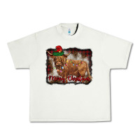 Pistachio merry christmas highland cow Urban Heavy Tee - BarkalooDesign