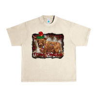 Sandshell merry christmas highland cow Urban Heavy Tee - BarkalooDesign