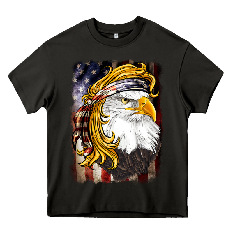 American Mullet   Eagle Heavy Core Tee by BarkalooDesign | Teevron
