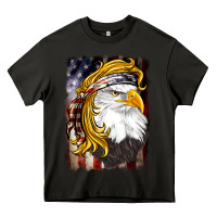 Asphalt american mullet   eagle Heavy Core Tee - BarkalooDesign
