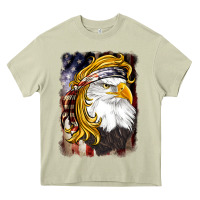 Mossy american mullet   eagle Heavy Core Tee - BarkalooDesign