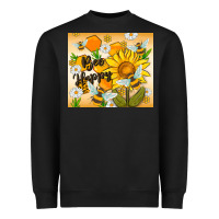 Black bee happy Heavyweight Sweatshirt - MaliasSmallBusiness