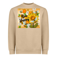 Bee Happy Heavyweight Sweatshirt | Teevron
