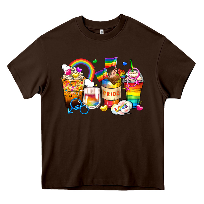 Pride Coffee Cups Heavy Core Tee by Zillion Design Studio | Teevron