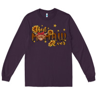 Plum best mamaw ever cow Long Sleeve Tee - MaliasSmallBusiness