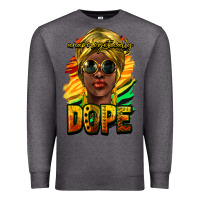 Charcoal Heather unapologetically dope afro Premium Sweatshirt - NancyCooperArtShop