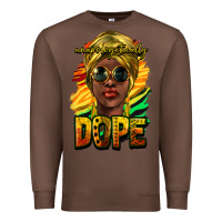 Chestnut unapologetically dope afro Premium Sweatshirt - NancyCooperArtShop