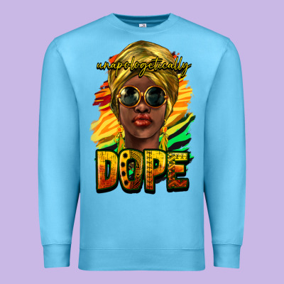 Unapologetically Dope Afro Premium Sweatshirt Designed By Nancycooperartshop