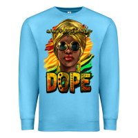 Ocean Blue unapologetically dope afro Premium Sweatshirt - NancyCooperArtShop