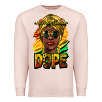 Pale Pink unapologetically dope afro Premium Sweatshirt - NancyCooperArtShop