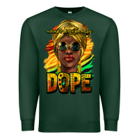 Sports Green unapologetically dope afro Premium Sweatshirt - NancyCooperArtShop