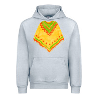 Heather Grey mexican poncho fa element Urban Hoodie - FaDigitalArtStudio