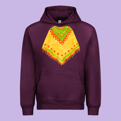 Mexican Poncho Fa Element Urban Hoodie Designed By Fadigitalartstudio