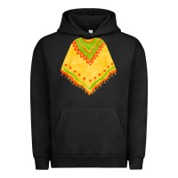 Pigment Black mexican poncho fa element Urban Hoodie - FaDigitalArtStudio