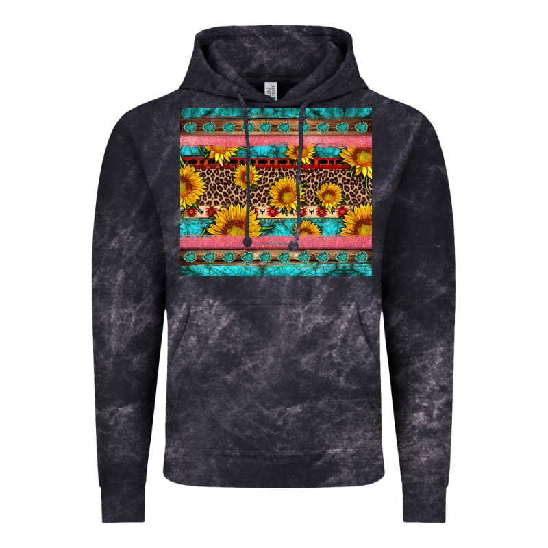 Western Sunflowers Turquoise Vintage Hoodie by Artiststas | Teevron