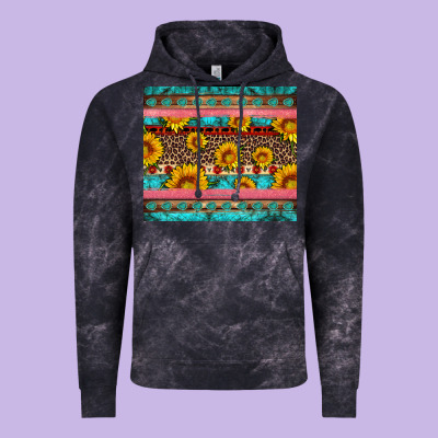 Western Sunflowers Turquoise Vintage Hoodie Designed By Artiststas