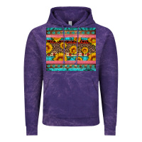 Cloud Purple western sunflowers turquoise Vintage Hoodie - Artiststas