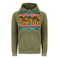 Vintage Olive western sunflowers turquoise Vintage Hoodie - Artiststas