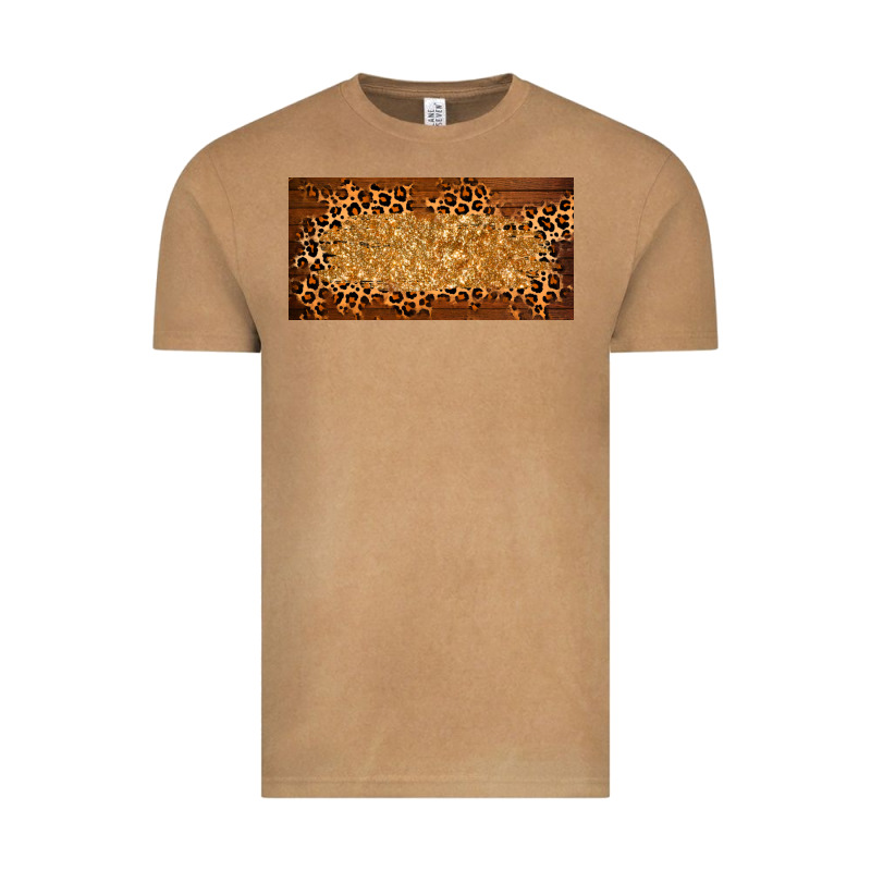 Wooden Leopard Glitter  License Plate Template Vintage Tee by BarkalooDesign | Teevron