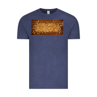 Vintage Denim wooden leopard glitter  license plate template Vintage Tee - BarkalooDesign