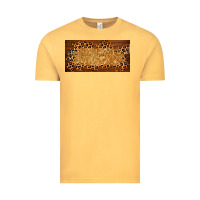Vintage Mustard wooden leopard glitter  license plate template Vintage Tee - BarkalooDesign