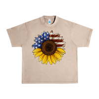 French Oak american flag sunflower Urban Heavy Tee - Jasminsmagicworld