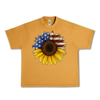 Peanut Butter american flag sunflower Urban Heavy Tee - Jasminsmagicworld