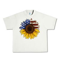 Pistachio american flag sunflower Urban Heavy Tee - Jasminsmagicworld