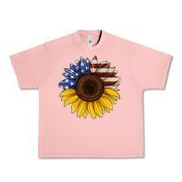 Salmon american flag sunflower Urban Heavy Tee - Jasminsmagicworld