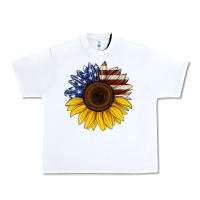 White american flag sunflower Urban Heavy Tee - Jasminsmagicworld