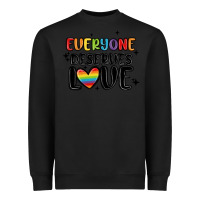 Black everyone deserves love Heavyweight Sweatshirt - MaliasSmallBusiness