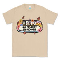 Mushroom ask me about my pronouns Classic Tee - MaliasSmallBusiness