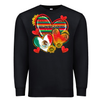 Black Mexican Hearts Premium Sweatshirt - texasbilliewilder