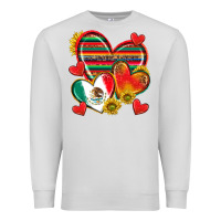 Dove Grey Mexican Hearts Premium Sweatshirt - texasbilliewilder