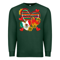 Sports Green Mexican Hearts Premium Sweatshirt - texasbilliewilder