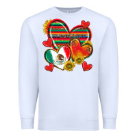 White Mexican Hearts Premium Sweatshirt - texasbilliewilder