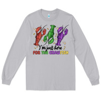 Moon Dust i'm just here for the crawfish Long Sleeve Tee - MaliasSmallBusiness